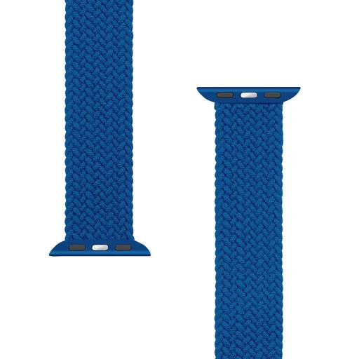 Tactical 775 String Band szövet óraszíj Apple Watch 4/5/6/7/8/SE/Ultra (42/44/45/49mm) méret M kék - 4