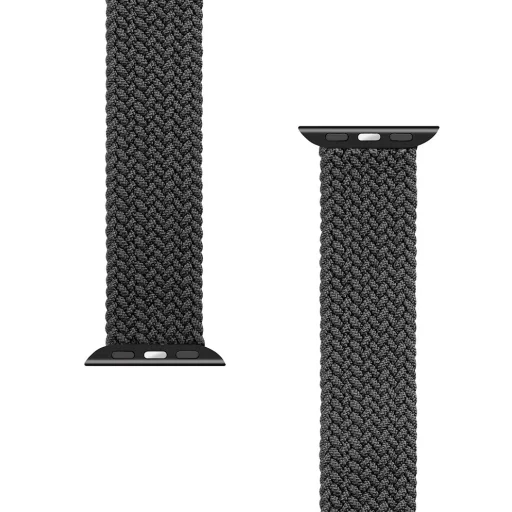 Tactical 749 String Band szövet óraszíj Apple Watch 1/2/3/4/5/6/7/8/SE 38/40mm méret L fekete - 4