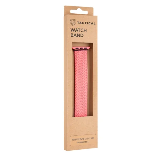 Tactical 752 String Band szövet óraszíj Apple Watch 1/2/3/4/5/6/7/8/SE 38/40mm méret L pink - 1