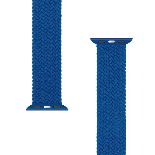 Tactical 750 String Band szövet óraszíj Apple Watch 3/4/5/6/7/8/SE 38/40/41 mm méret L kék - 4