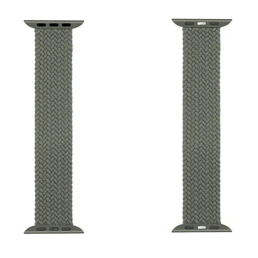 Tactical 751 String Band szövet óraszíj Apple Watch 3/4/5/6/7/8/SE 38/40/41 mm méret L zöld - 3