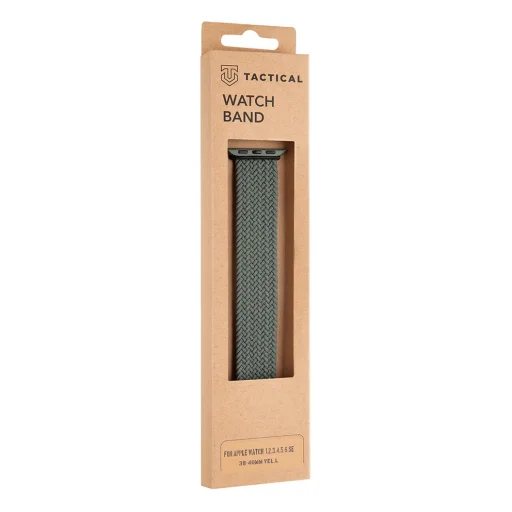 Tactical 751 String Band szövet óraszíj Apple Watch 3/4/5/6/7/8/SE 38/40/41 mm méret L zöld - 1