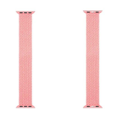 Tactical 767 String Band szövet óraszíj Apple Watch 3/4/5/6/7/8/SE 38/40/41 mm méret XL pink - 3