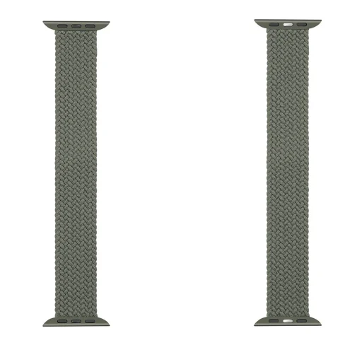 Tactical 786 String Band szövet óraszíj Apple Watch 4/5/6/7/8/SE/Ultra (42/44/45/49mm) méret XL zöld - 4