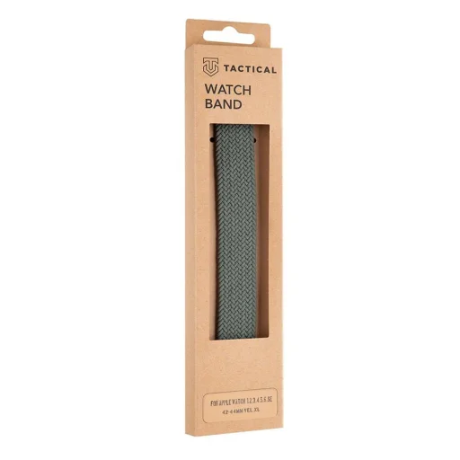 Tactical 786 String Band szövet óraszíj Apple Watch 4/5/6/7/8/SE/Ultra (42/44/45/49mm) méret XL zöld - 1