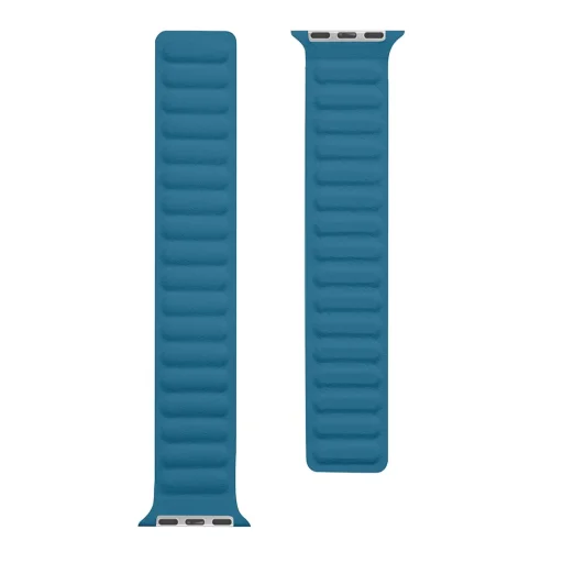 Tactical 730 Loop Leather bőr óraszíj Apple Watch 3/4/5/6/7/8/SE 38/40/41 mm tengerészkék - 2