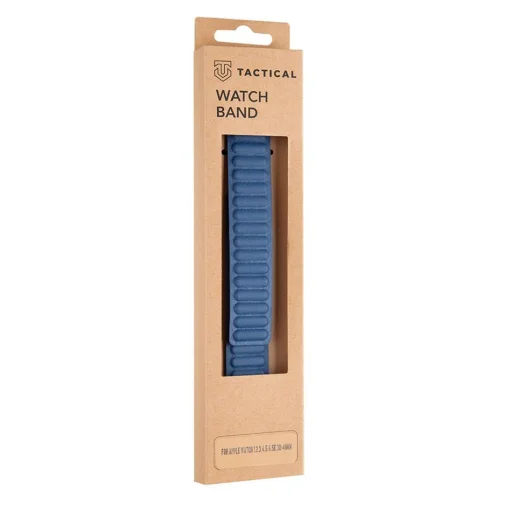 Tactical 728 Loop Leather bőr óraszíj Apple Watch 3/4/5/6/7/8/SE 38/40/41 mm éjkék - 1