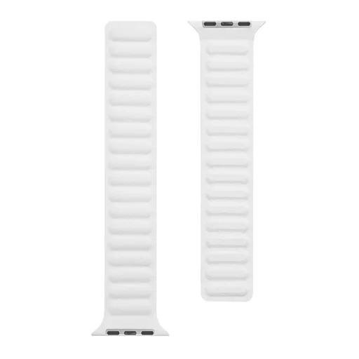 Tactical 743 Loop Leather bőr óraszíj Apple Watch 4/5/6/7/8/SE/Ultra (42/44/45/49mm) fehér - 2