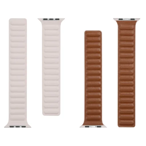 Tactical 737 Loop Leather bőr óraszíj Apple Watch 4/5/6/7/8/SE/Ultra (42/44/45/49mm) khaki - 3