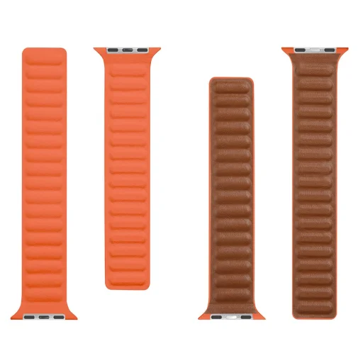 Tactical 742 Loop Leather bőr óraszíj Apple Watch 4/5/6/7/8/SE/Ultra (42/44/45/49mm) naplemente - 4