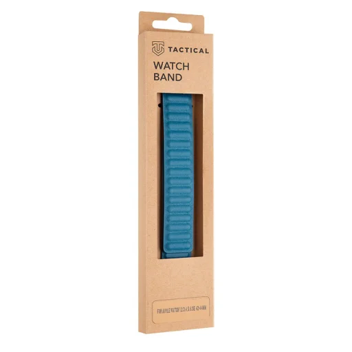 Tactical 741 Loop Leather bőr óraszíj Apple Watch 4/5/6/7/8/SE/Ultra (42/44/45/49mm) tengerészkék - 1