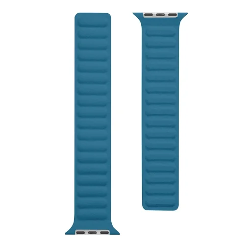 Tactical 741 Loop Leather bőr óraszíj Apple Watch 4/5/6/7/8/SE/Ultra (42/44/45/49mm) tengerészkék - 4