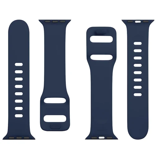 Tactical 790 Szilikon óraszíj csattal Apple Watch 3/4/5/6/7/8/SE 38/40/41 mm éjkék - 4