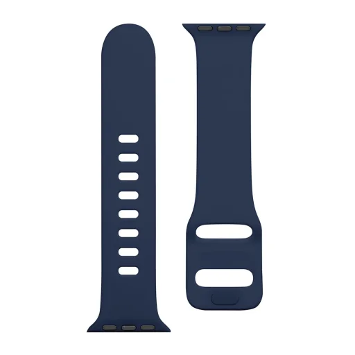 Tactical 790 Szilikon óraszíj csattal Apple Watch 3/4/5/6/7/8/SE 38/40/41 mm éjkék - 2