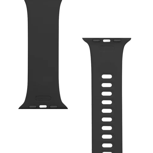 Tactical 794 Szilikon óraszíj csattal Apple Watch 4/5/6/7/8/SE/Ultra (42/44/45/49mm) fekete - 4