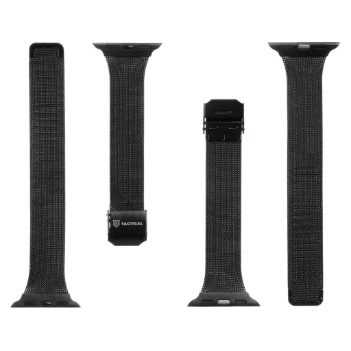 Tactical 745 Loop Slim rozsdamentes acél óraszíj Apple Watch 3/4/5/6/7/8/SE 38/40/41 mm fekete - 4