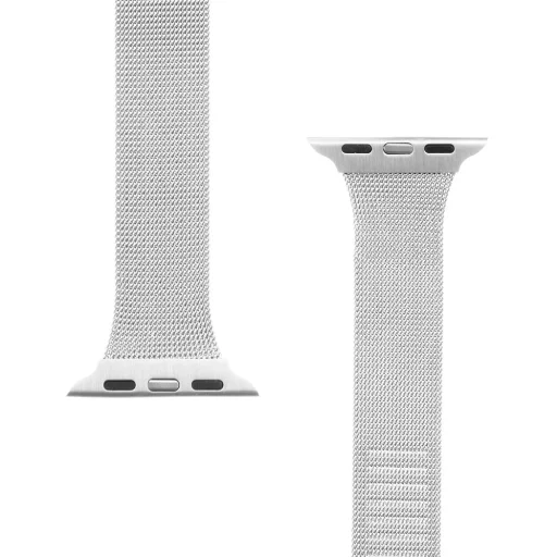 Tactical 748 Loop Slim rozsdamentes acél óraszíj Apple Watch 3/4/5/6/7/8/SE 38/40/41 mm ezüst - 3