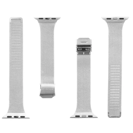 Tactical 748 Loop Slim rozsdamentes acél óraszíj Apple Watch 3/4/5/6/7/8/SE 38/40/41 mm ezüst - 4