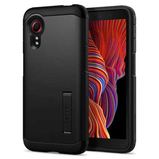 Samsung XCOVER 5 fekete (ACS02861) Spigen Tough Armor tok kihajtható támasszal - 9