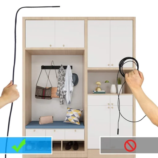 3in1 Vízálló USB endoszkóp kamera 8mm fekte 5m - 4