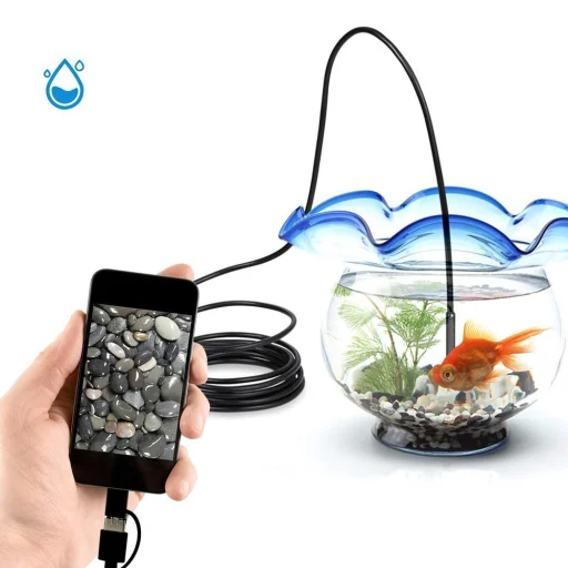 3in1 Vízálló USB endoszkóp kamera 8mm fekte 5m - 5