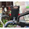 Univerzális bicikli kormányra helyezhető telefontartó fekete thumbnail