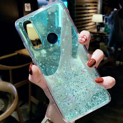 Sequins csillogó flitteres tok XIAOMI REDMI 9 zöld - 5