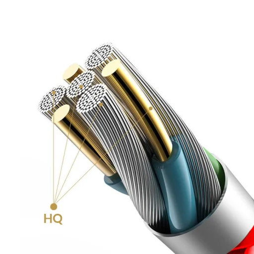 KAKU Jinba 3in1 Univerzális autós töltő 2.4A 2xUSB (USB Type C + Lightning + Micro USB) piros - 6