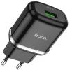 HOCO N3 Hálózati töltő adapter 18W QC3.0 3A + USB Type-C kábel 1m fekete thumbnail