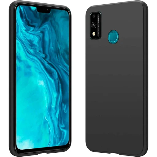 TPU gél flexibilis tok HONOR 9X LITE matt fekete - 1