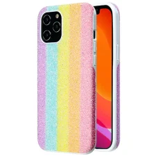 iPhone 12 Pro MAX Kingxbar Rainbow Series flitteres tok többszínű