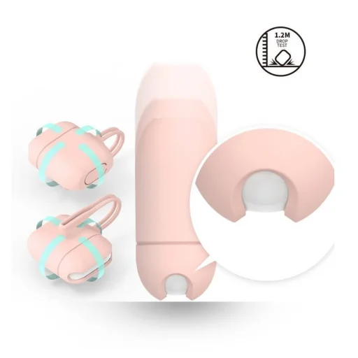 Kingxbar Morandi Apple AirPods 1/2 tok pink - 2