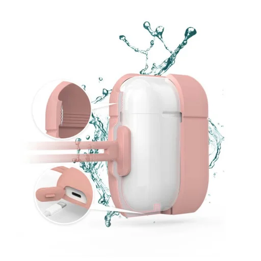 Kingxbar Morandi Apple AirPods 1/2 tok pink - 5