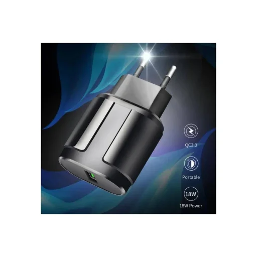 xExtreme Ampere Hálózati töltő adapter 18W 3A QC3.0 + Micro USB kábel fekete - 6