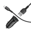HOCO Autós töltő 2x USB QC3.0 18W + Micro USB kábel fekete thumbnail