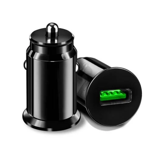 xExtreme Ampere szivargyújtós autós töltő 18W 3A QC3.0 USB + USB Type-C kábel fekete - 5