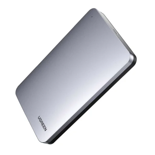 Ugreen Külső HDD/SSD ház SATA III (6 Gbps) 2.5'' USB 3.2 Gen 2 USB Type-C + kábel 0.5m szürke (70499 CM300) - 2