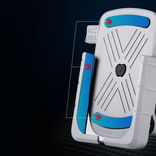 Univerzális biciklis telefontartó kormányra fekete - 11