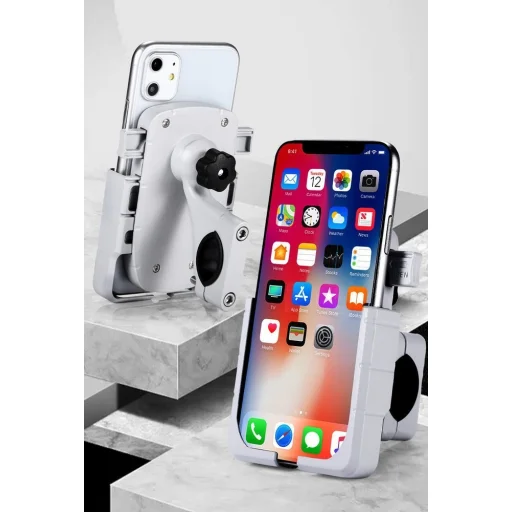 Univerzális biciklis telefontartó kormányra fekete - 14