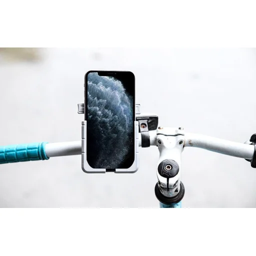 Univerzális biciklis telefontartó kormányra fekete - 20