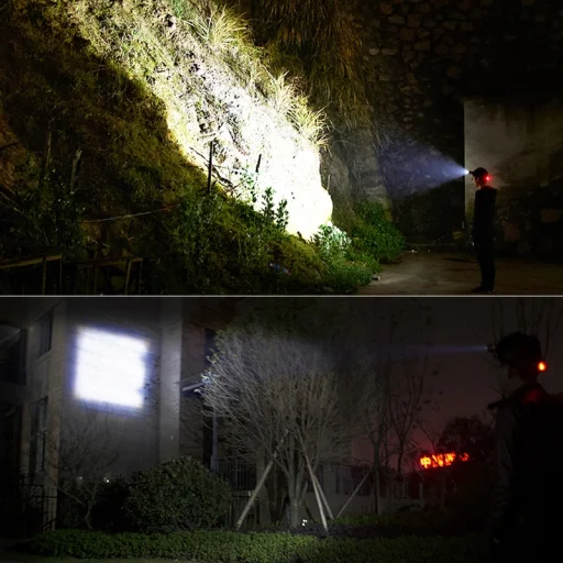 LED T6 fejlámpa fekete - 17