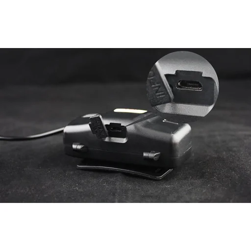 LED T6 fejlámpa fekete - 18