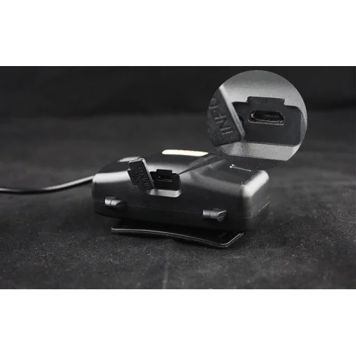 LED T6 fejlámpa fekete - 5