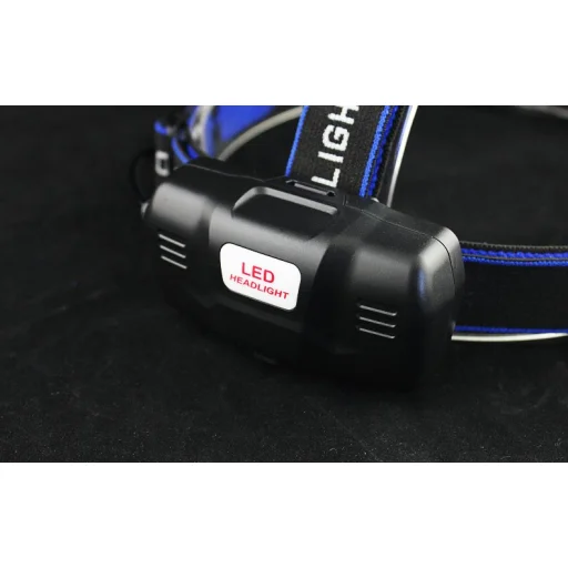 LED T6 fejlámpa fekete - 6