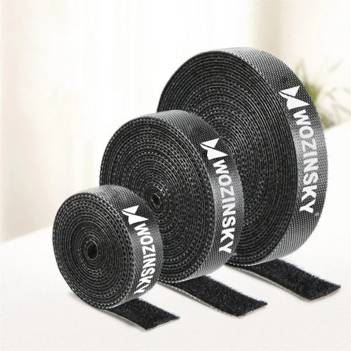 Wozinsky Kábelrendező tépőzáras 5m fekete (WVO5MBK) - 12