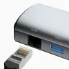 Dudao 11in1 multifunkciós HUB USB Type-C - USB Type-C PD 60W / HDMI / 3.5mm mini jack / 1x USB 2.0 / SD - micro SD kártyaolvasó / VGA / RJ45 / 3x USB 3.2 Gen 1 szürke (A15Pro) thumbnail