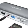 Dudao 11in1 multifunkciós HUB USB Type-C - USB Type-C PD 60W / HDMI / 3.5mm mini jack / 1x USB 2.0 / SD - micro SD kártyaolvasó / VGA / RJ45 / 3x USB 3.2 Gen 1 szürke (A15Pro) thumbnail