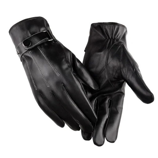 Férfi téli kesztyű - érintőkijelző barát fekete - 11