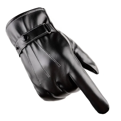 Férfi téli kesztyű - érintőkijelző barát fekete - 13