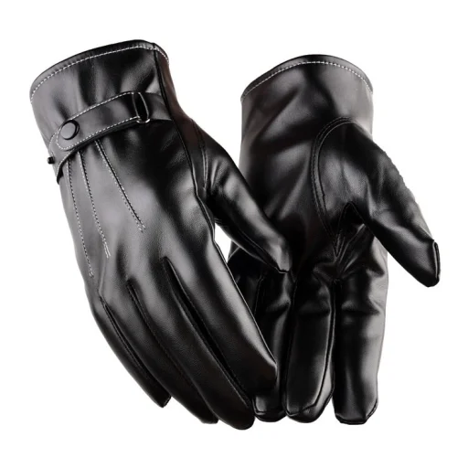 Férfi téli kesztyű - érintőkijelző barát fekete - 14